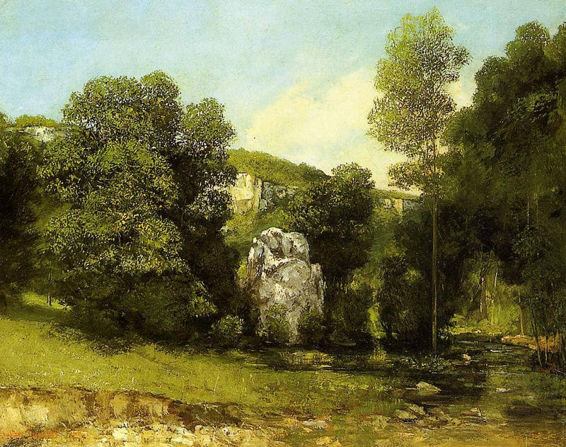 The Stream in Bremen by Gustave Courbet — Oil Painting Reproduction