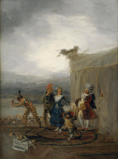 The Strolling Players in study