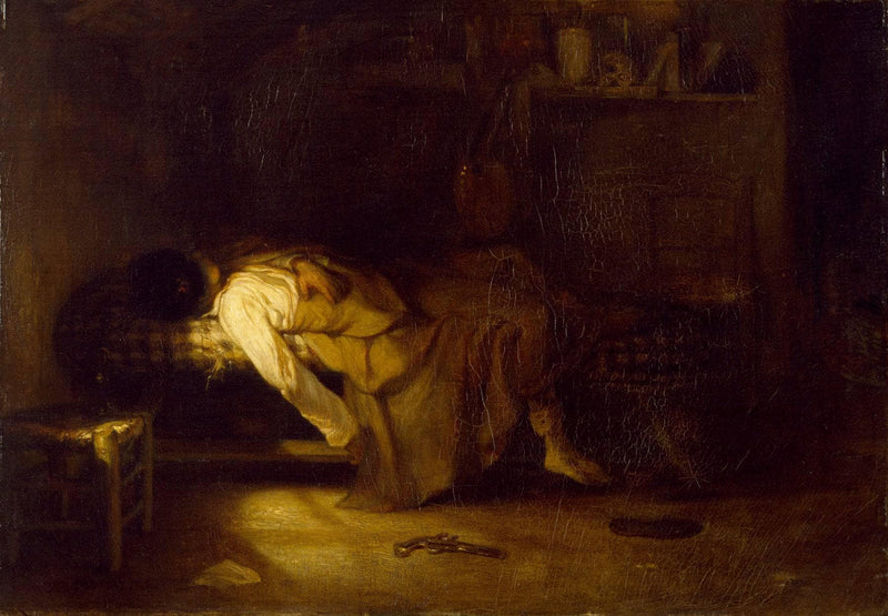 The Suicide by Alexandre-Gabriel Decamps — Oil Painting Reproduction