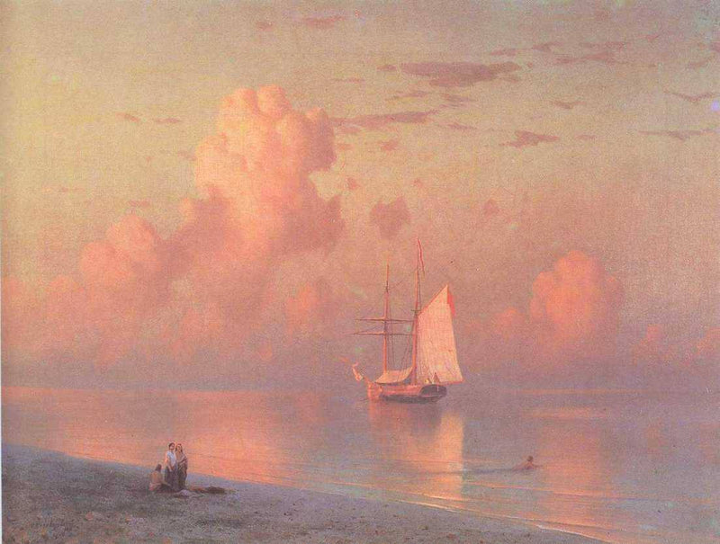 The sunset by Ivan Aivazovsky — Oil Painting Reproduction