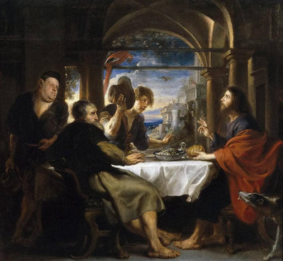 The Supper at Emmaus in hallway