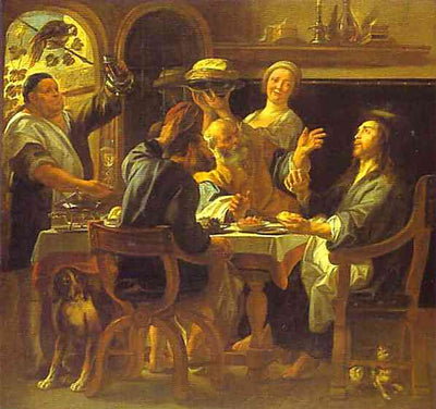 The Supper at Emmaus in bedroom