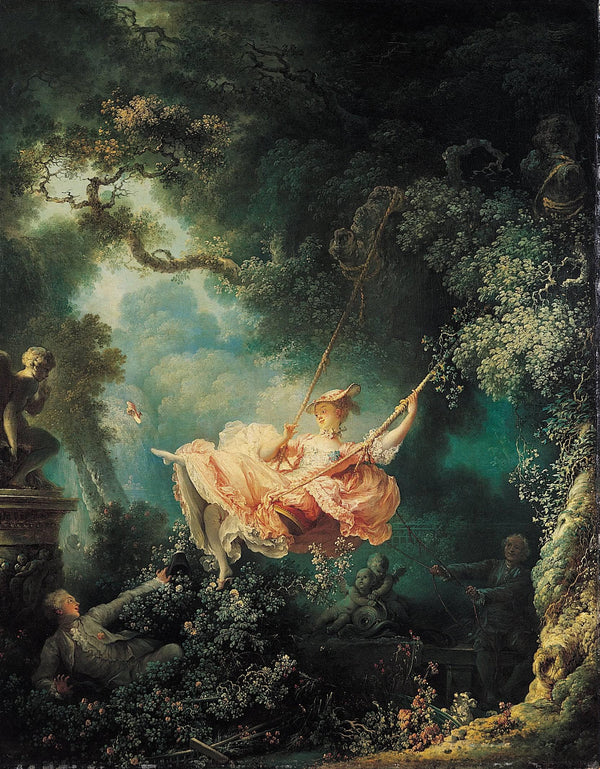 The Swing, by Jean-Honore Fragonard, c. 1767–1768, oil on canvas.
