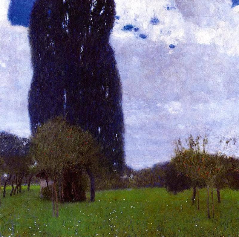 The Tall Poplar Trees II by Gustav Klimt — Oil Painting Reproduction