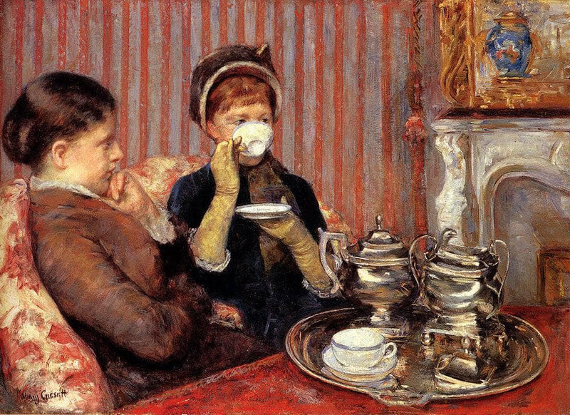 The Tea by Mary Cassatt — Oil Painting Reproduction