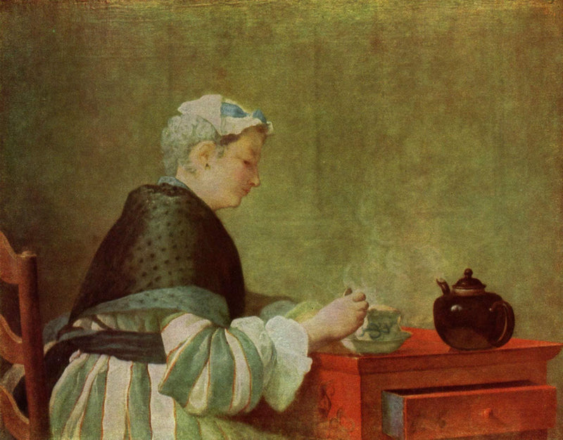 The Tea Drinker by Jean-Baptiste-Simeon Chardin — Oil Painting Reproduction