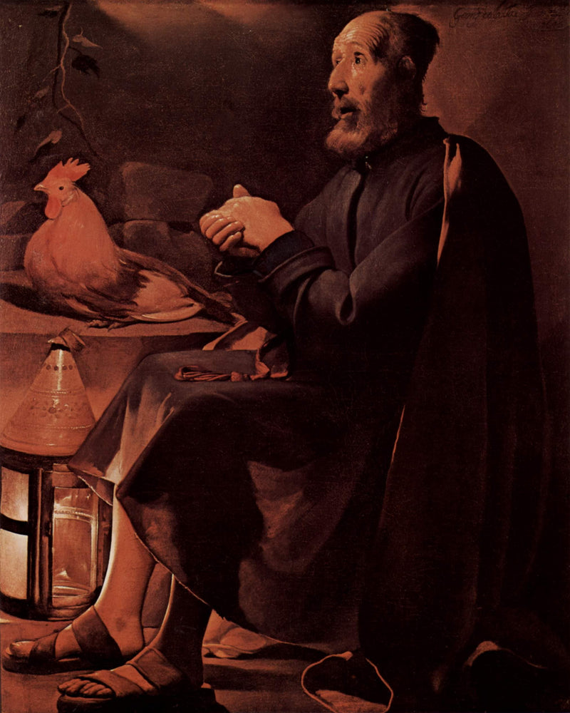 The Tears of St. Peter, also called Repentant St. Peter by Georges de la Tour — Oil Painting Reproduction