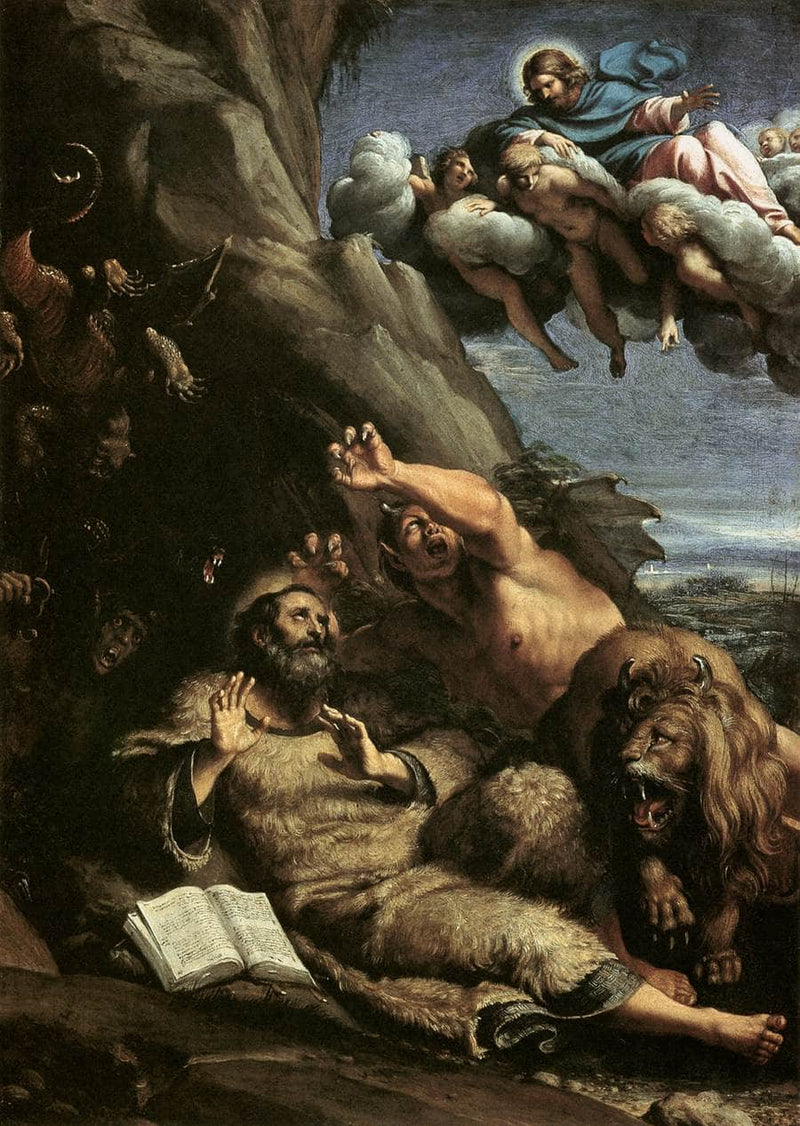 The Temptation of St Anthony Abbot by Annibale Carracci — Oil Painting Reproduction