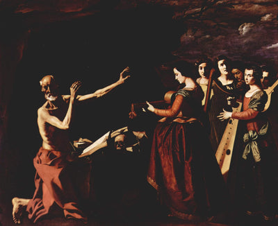 The temptation of St. Jerome in living room