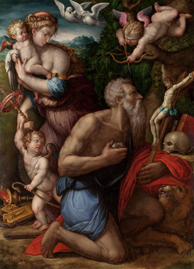 The Temptation of St. Jerome in hallway