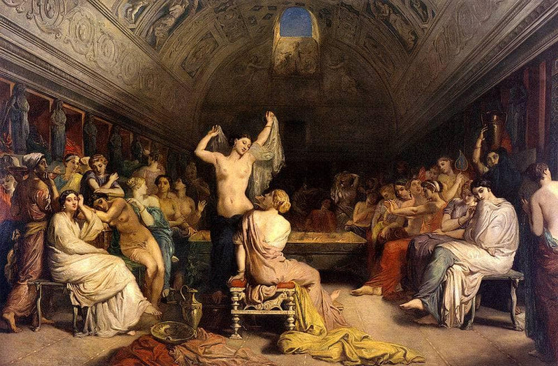 The Tepidarium by Theodore Chasseriau — Oil Painting Reproduction