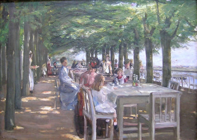 The Terrace at the Restaurant Jacob in Nienstedten on the Elbe in apartment