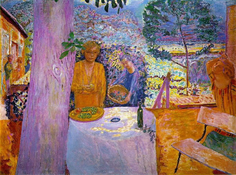 The Terrace at Vernon by Pierre Bonnard — Oil Painting Reproduction