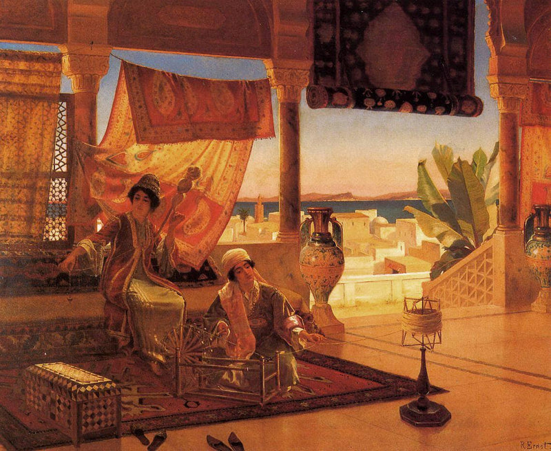 The Terrace by Rudolf Ernst — Oil Painting Reproduction