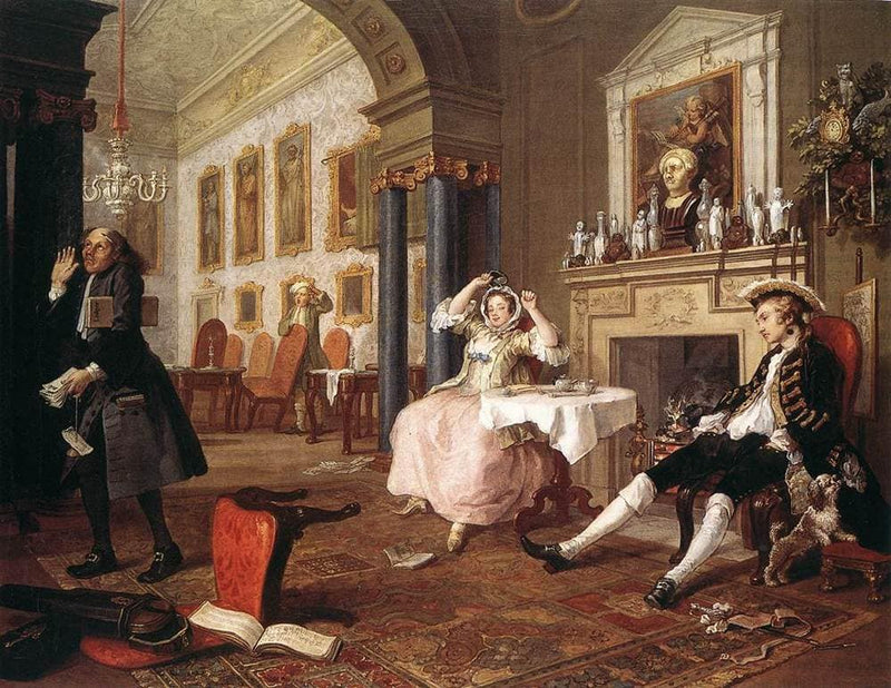 The Tete-a-Tete by William Hogarth — Oil Painting Reproduction