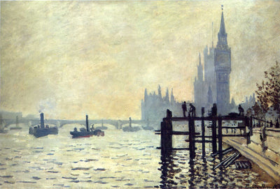 The Thames below Westminster in kitchen