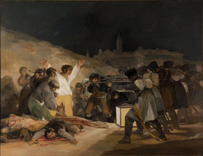 The Third of May 1808 (Execution of the Defenders of Madrid) in entryway
