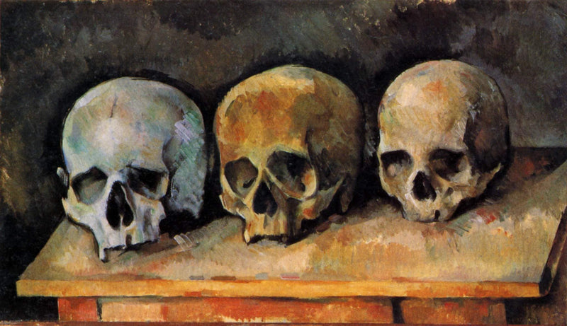 The Three Skulls by Paul Cezanne — Oil Painting Reproduction