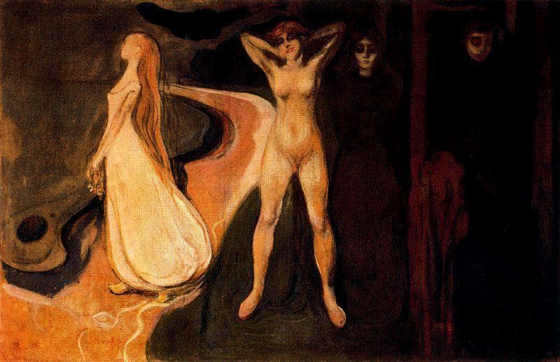 The Three Stages of Woman (Sphinx). by Edvard Munch — Oil Painting Reproduction