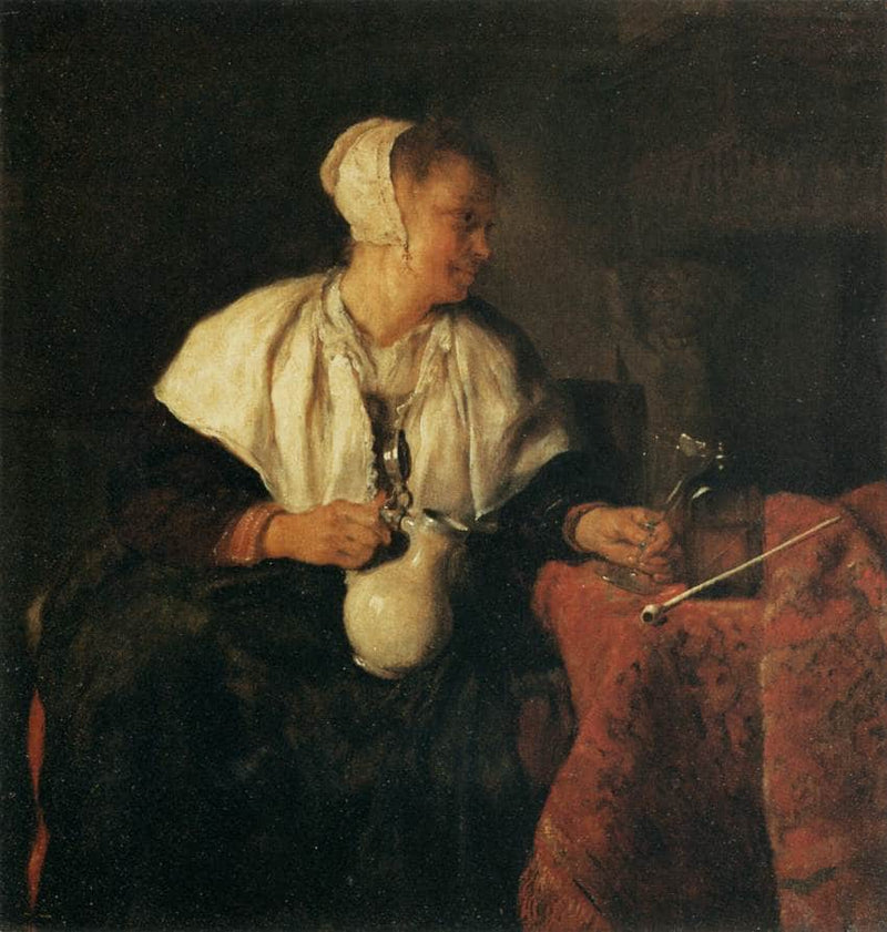 The Tippler (The Wine Drinker) by Gabriel Metsu — Oil Painting Reproduction