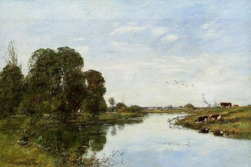 The Toques at Saint-Arnoult by Eugene Boudin — Oil Painting Reproduction