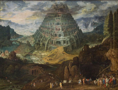 The Tower of Babel in hallway