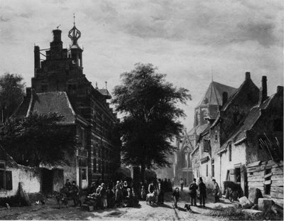 The Town Hall and Market at Naarden in modern living room