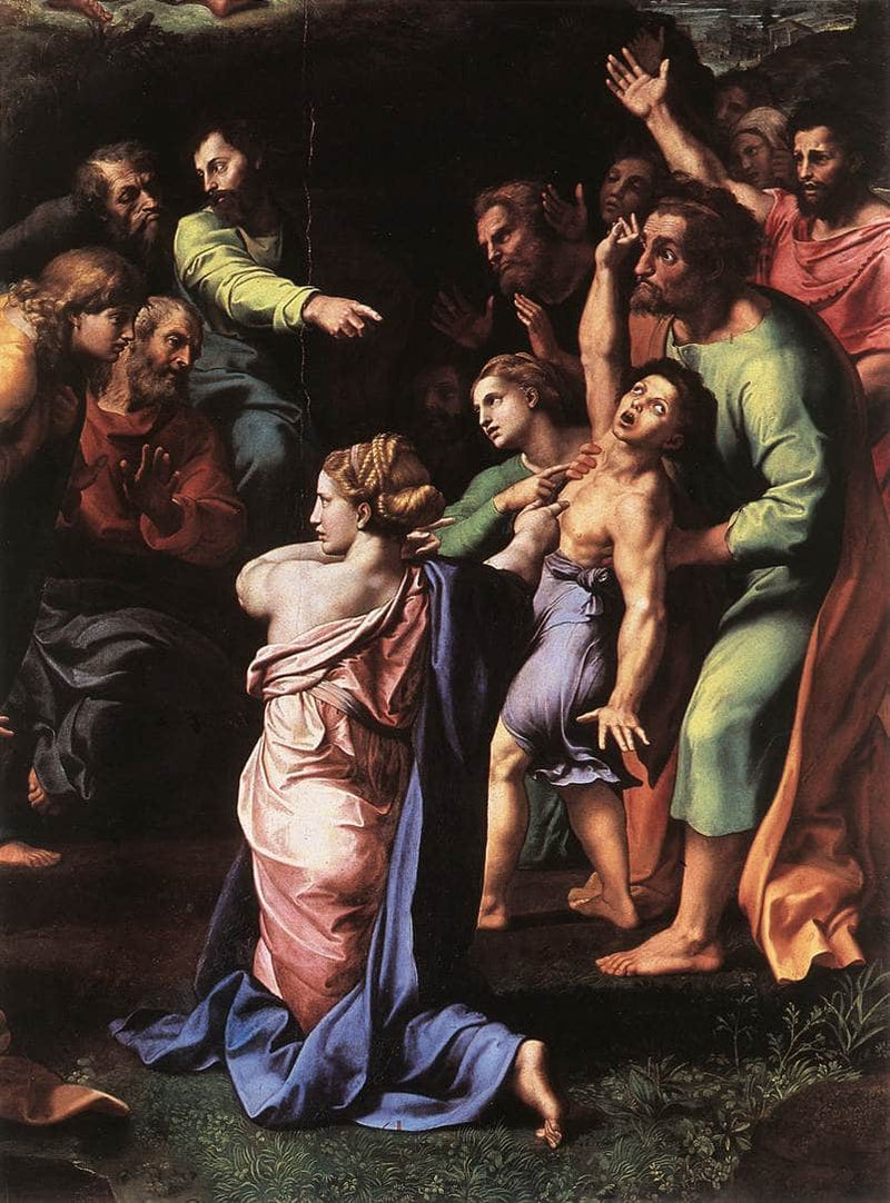 The Transfiguration (detail) by Raphael — Oil Painting Reproduction