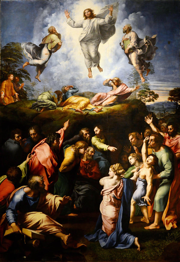 Transfiguration, by Raphael, c. 1516–1520, oil on panel.