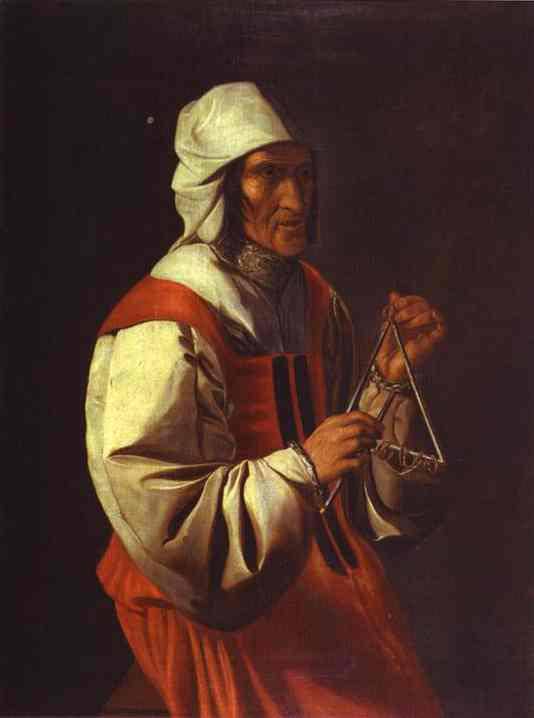 The Triangle Player by Georges de la Tour — Oil Painting Reproduction