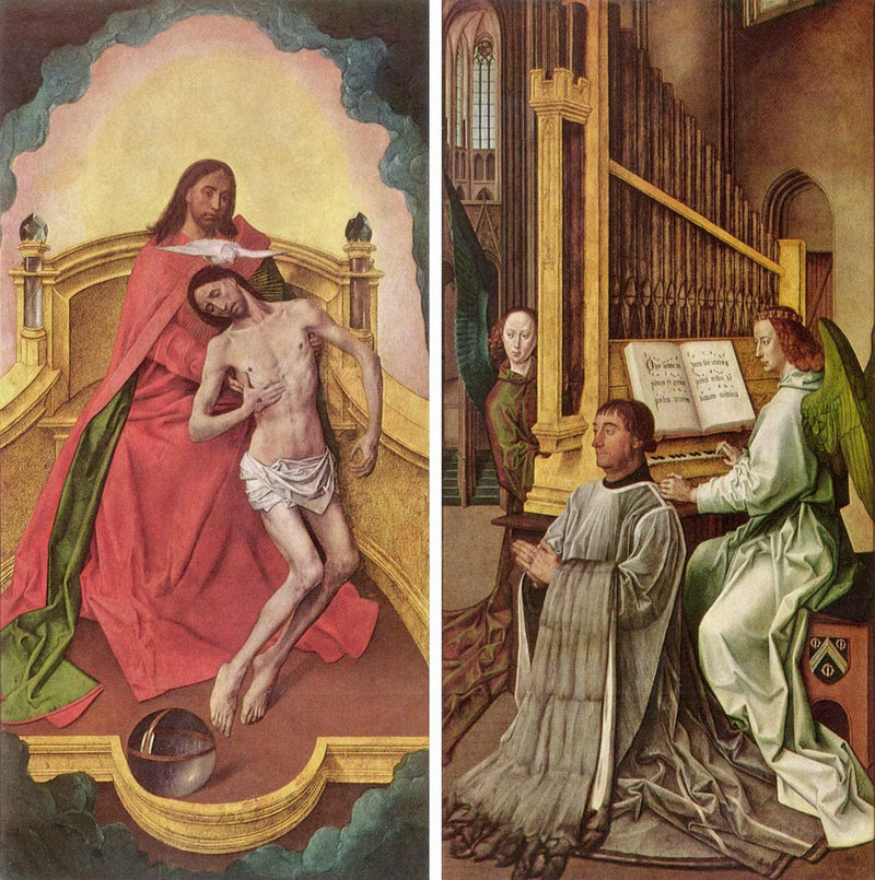 The Trinity Altar Panels (detail) by Hugo van der Goes — Oil Painting Reproduction