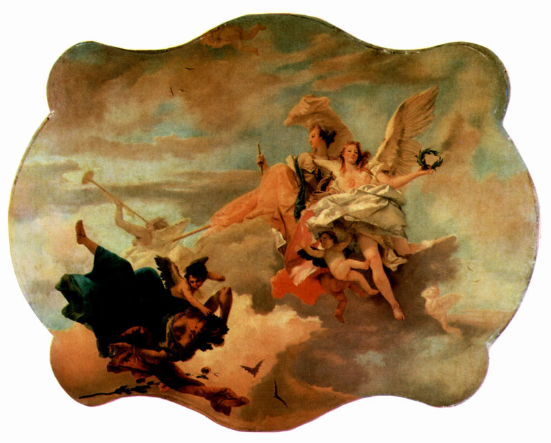 The Triumph of Fortitude and Sapiency by Giovanni Battista Tiepolo — Oil Painting Reproduction