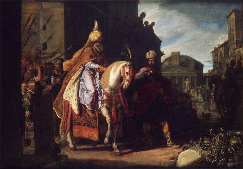 The Triumph of Mordechai by Pieter Lastman — Oil Painting Reproduction