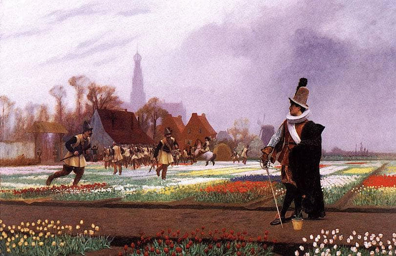 The Tulip Folly by Jean-Leon Gerome — Oil Painting Reproduction