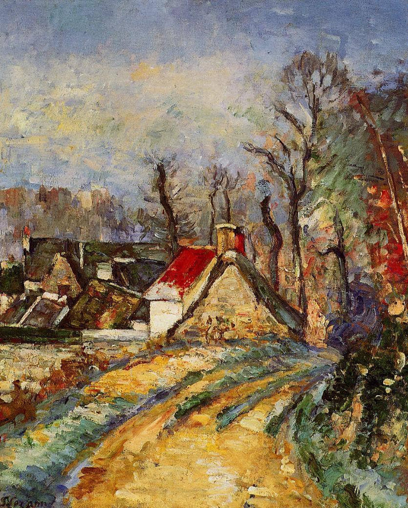 The Turn in the Road at Auvers by Paul Cezanne — Oil Painting Reproduction