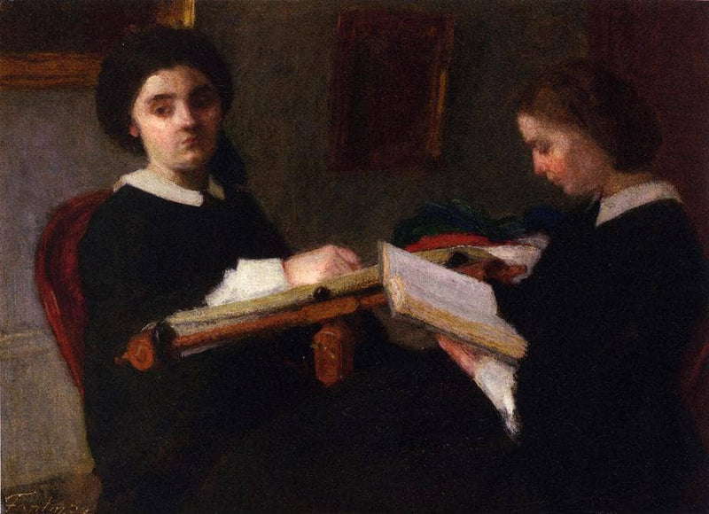 The Two Sisters by Henri Fantin-Latour — Oil Painting Reproduction
