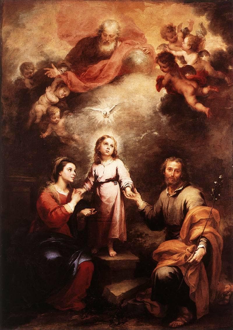 The Two Trinities by Bartolome Esteban Murillo — Oil Painting Reproduction