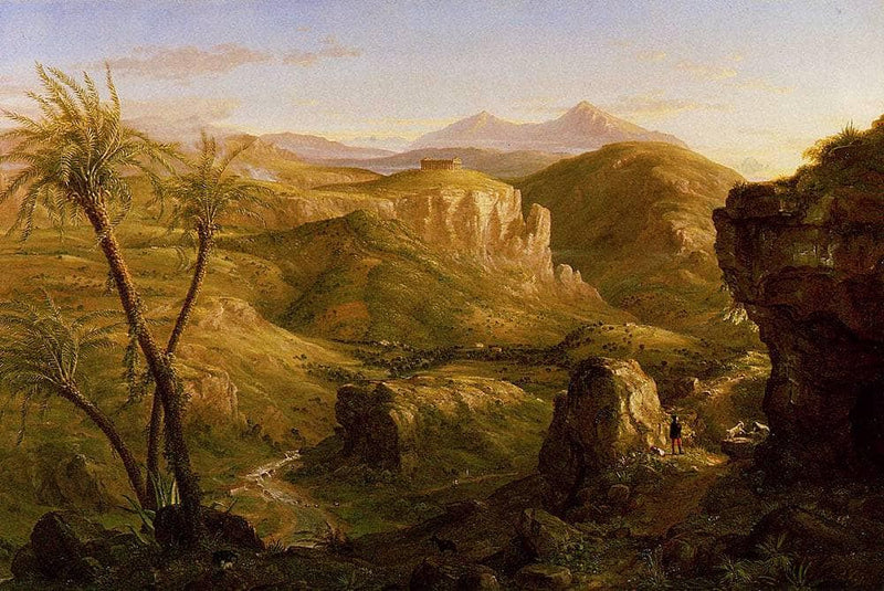 The Vale and Temple of Segeste, Sicily by Thomas Cole — Oil Painting Reproduction