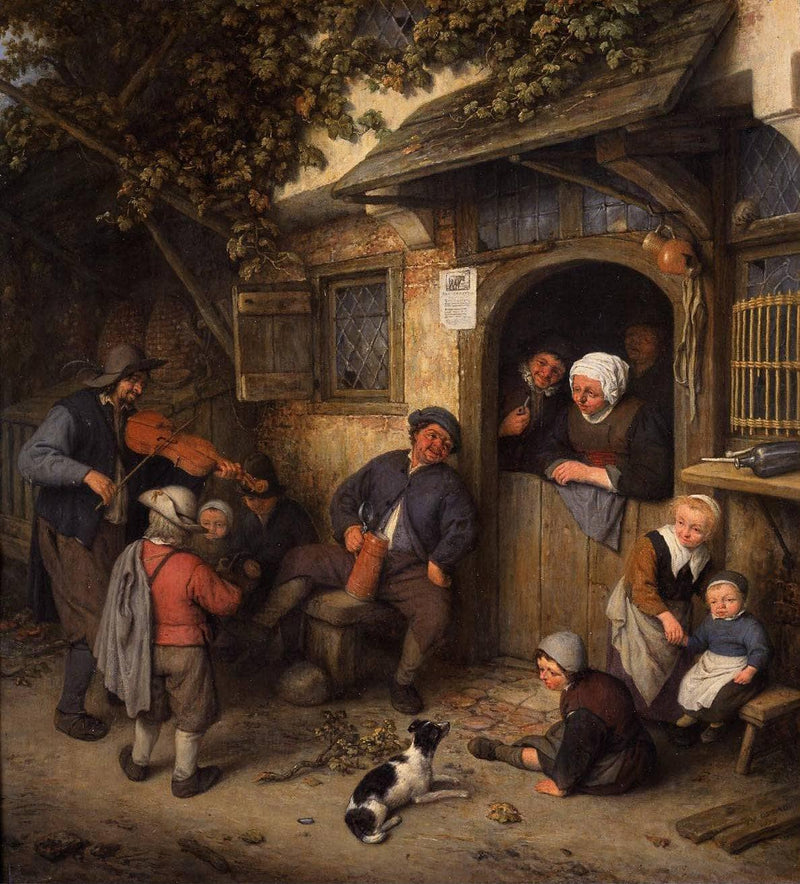 The Violinist by Adriaen van Ostade — Oil Painting Reproduction