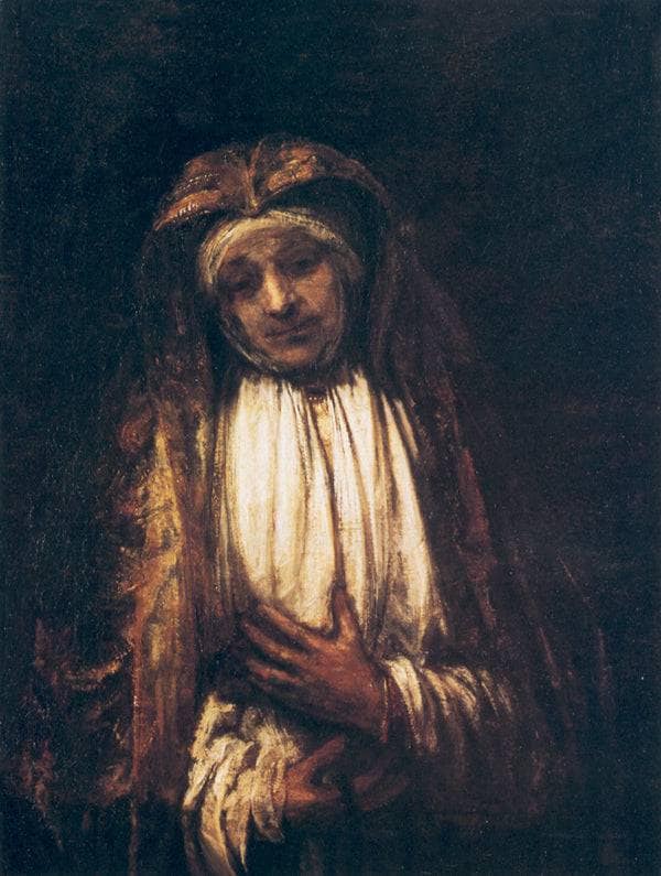 The Virgin of Sorrow by Rembrandt — Oil Painting Reproduction