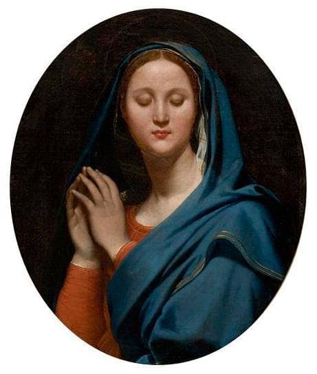 The Virgin of the Blue Veil by Jean Auguste Dominique Ingres — Oil Painting Reproduction