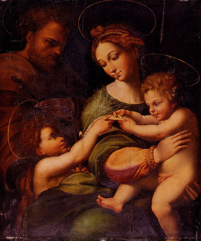 The Virgin of the Rose in living room