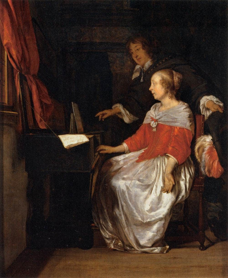 The Virginal Player by Gabriel Metsu — Oil Painting Reproduction