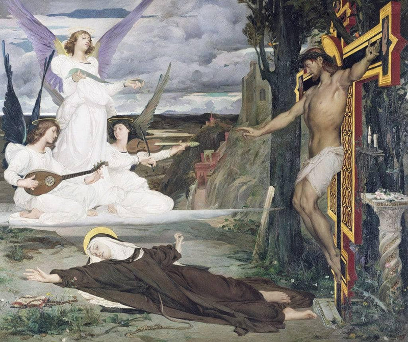 The Vision, Legend of the 14th Century by Luc-Olivier Merson — Oil Painting Reproduction