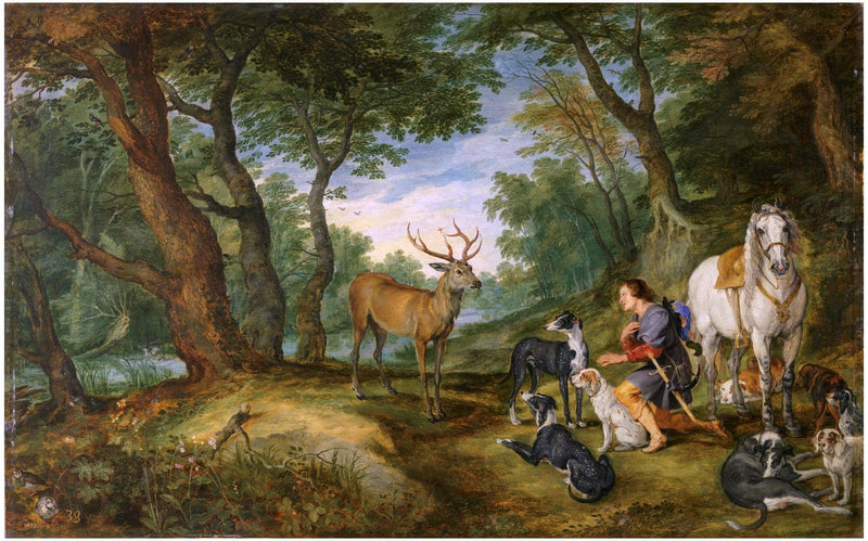 The Vision of Saint Hubert by Peter Paul Rubens — Oil Painting Reproduction