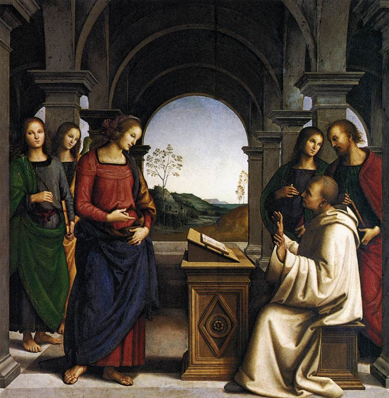 The vision of St. Bernard by Pietro Perugino — Oil Painting Reproduction