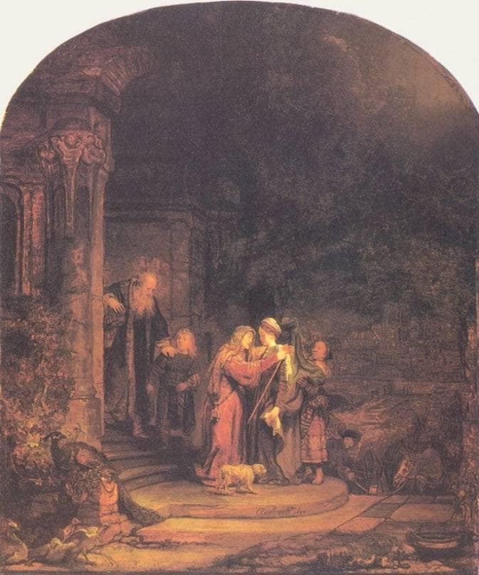 The Visitation by Rembrandt — Oil Painting Reproduction