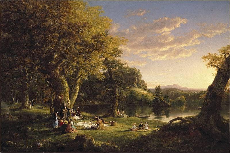 The Pic-Nic by Thomas Cole — Oil Painting Reproduction
