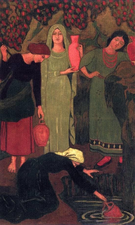 The Wait at the Well by Paul Serusier — Oil Painting Reproduction