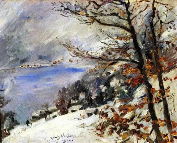 The Walchensee in Winter by Lovis Corinth — Oil Painting Reproduction